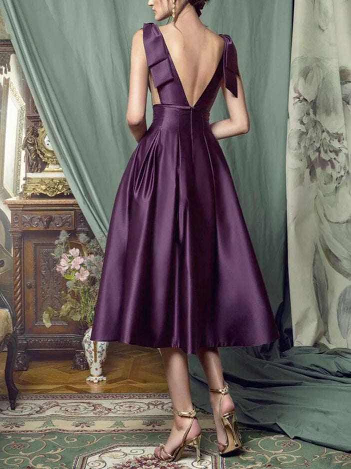 Weitese Dress Princess Off-the-Shoulder Sweep Train Tulle Satin Party Dress/Evening Dress With Applique Prom Dress
