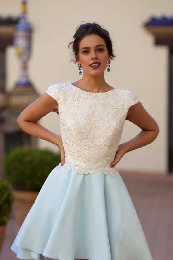 Weitese Dress Off the Shoulder Light Blue Sheath Bridesmaid Dress Formal Wear Dresses