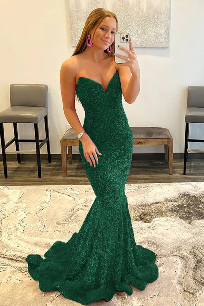 Sweetheart Mermaid floor-length Prom Dress