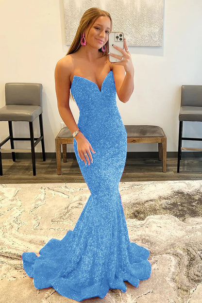 Sweetheart Mermaid floor-length Prom Dress