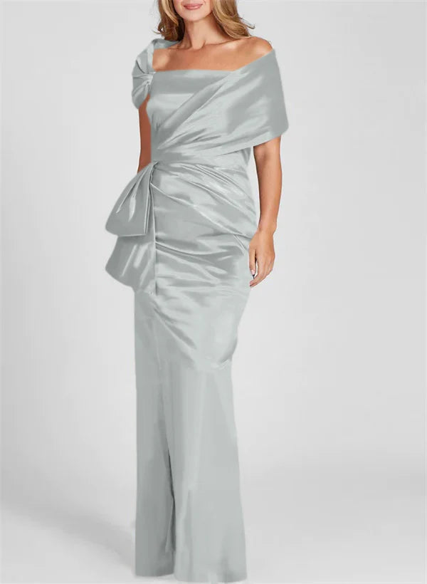 Sheath Off-The-Shoulder Floor-Length Mother Of The Bride Dresses