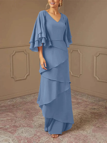 Sheath/Column V-Neck Mother Of The Bride Dresses