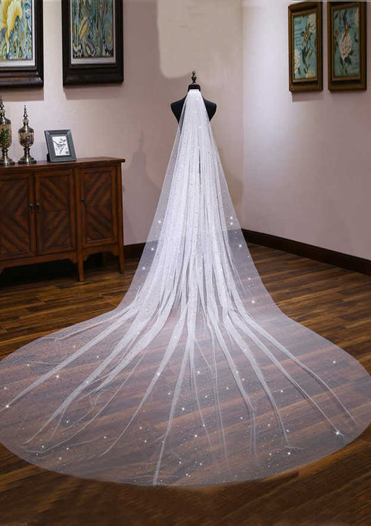 Tulle One-tier Cathedral Bridal Veils