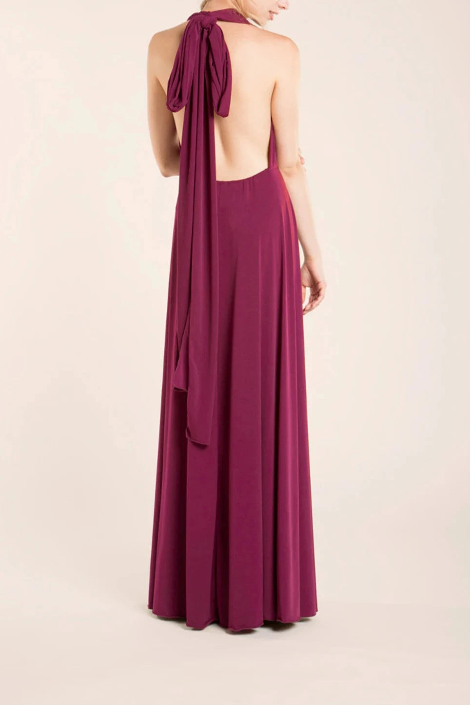 Burgundy Sleeveless Prom Dress Long Dress Burgundy Floor Length Dress Long Party Dress Wrap Prom Dresses