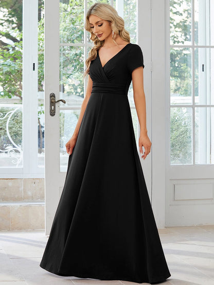 Weitese Simple Pleated Empire Waist A-Line Bridesmaid Dress