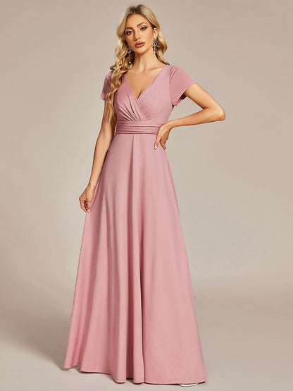 Weitese Simple Pleated Empire Waist A-Line Bridesmaid Dress