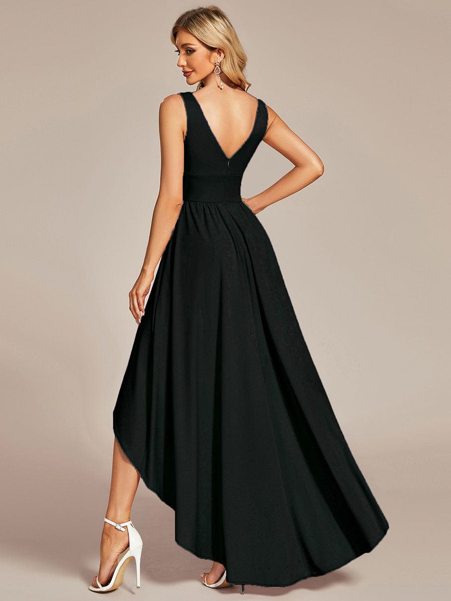 Weitese Elegant High-Low Sleeveless Empire Waist Bridesmaid Dress