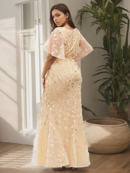 Weitese Plus Size Long Mermaid Formal Dresses for Weddings