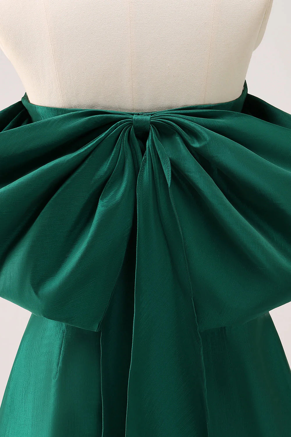 Off-the-Shoulder A Line Strapless Short Homecoming Dress with Bow