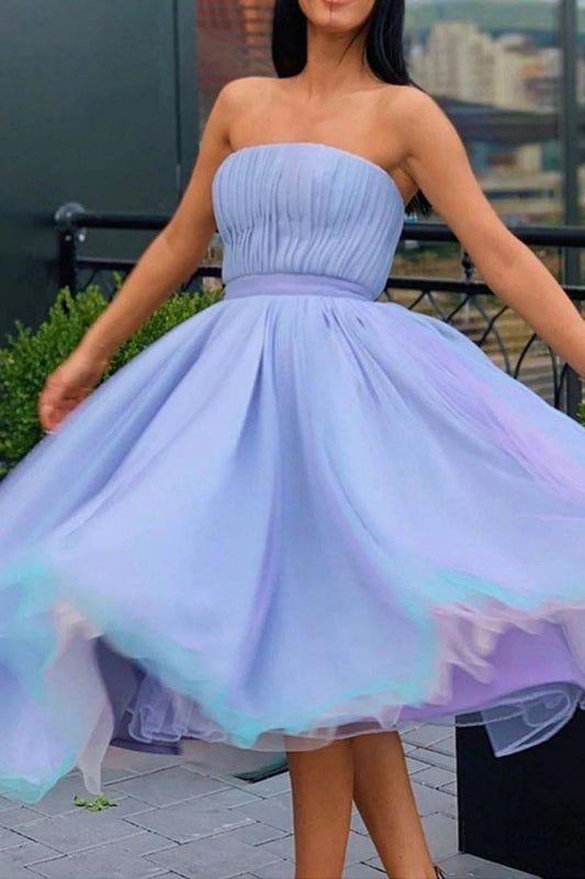 Weitese Romantic A-line Homecoming Dress With Pleating