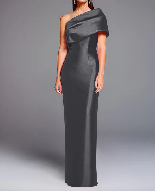 Sheath One-Shoulder Floor-Length Mother Of The Bride Dresses