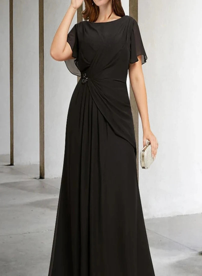 A-Line/Princess Scoop Sleeveless Floor-Length Mother Of The Bride Dresses