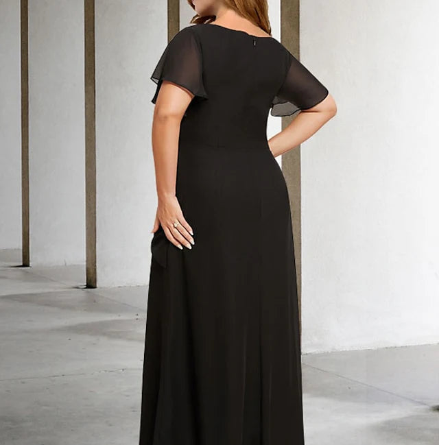 A-Line/Princess Scoop Sleeveless Floor-Length Mother Of The Bride Dresses