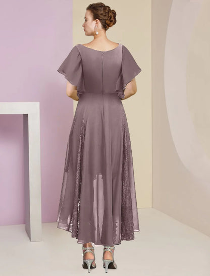 A-Line V-Neck Mother Of The Bride Dresses With Applique