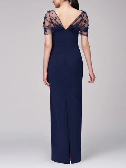 Sheath/Column Spaghetti Straps Sleeveless Floor-Length Mother Of The Bride Dress