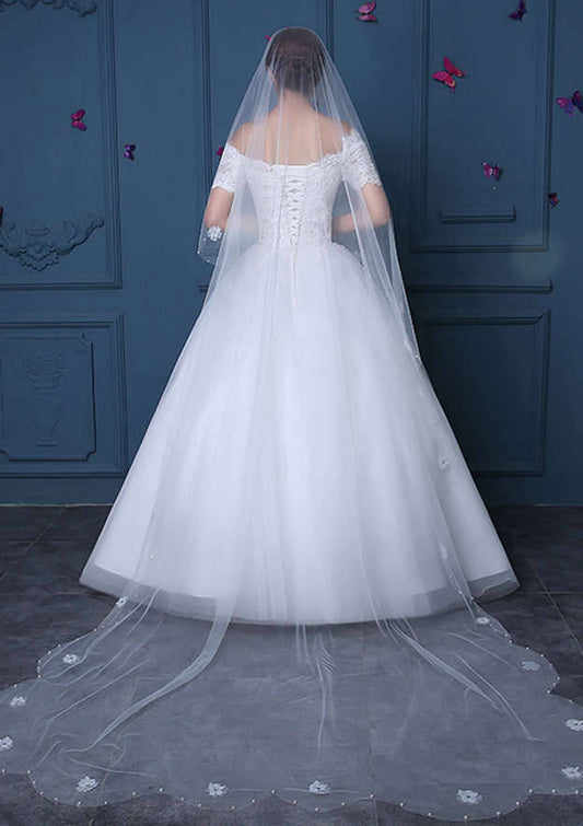 Tulle One-tier Cathedral Bridal Veils