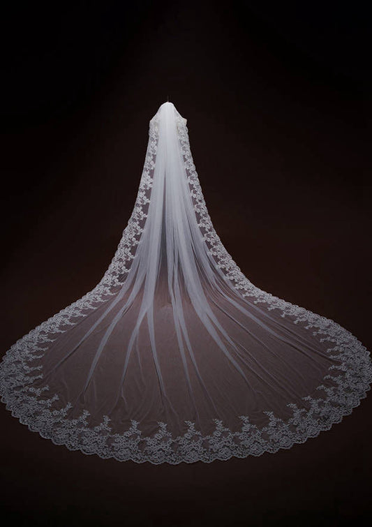 Tulle One-tier Cathedral Bridal Veils