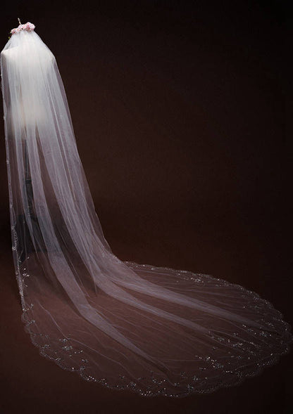 Tulle One-tier Cathedral Bridal Veils