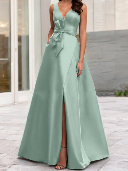 A-Line/Princess V-Neck Sleeveless Mother Of The Bride Dresses