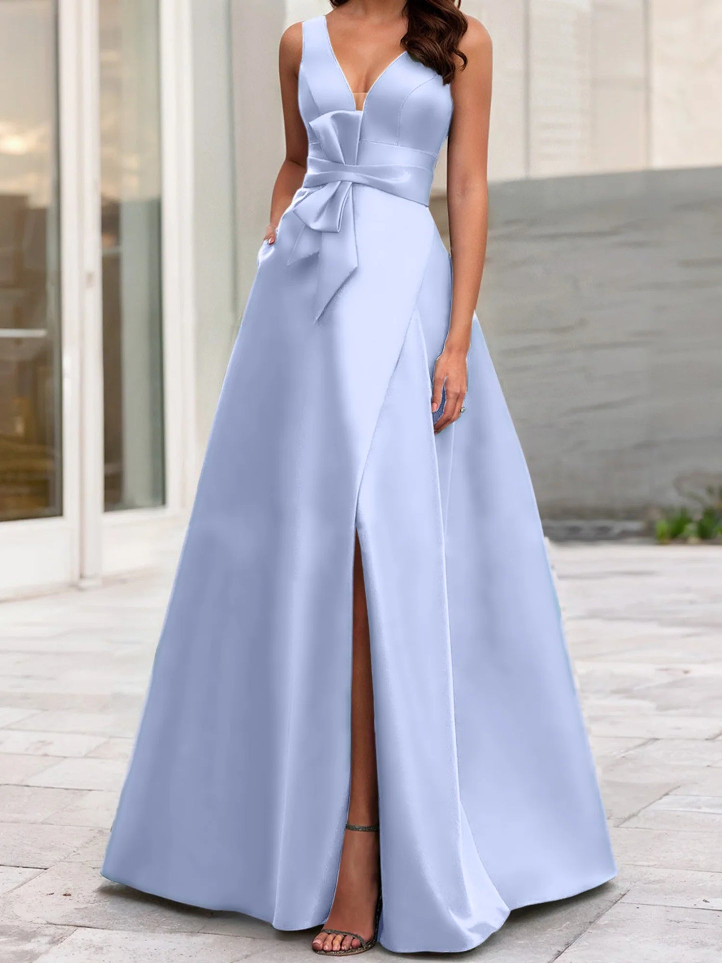 A-Line/Princess V-Neck Sleeveless Mother Of The Bride Dresses