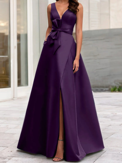 A-Line/Princess V-Neck Sleeveless Mother Of The Bride Dresses