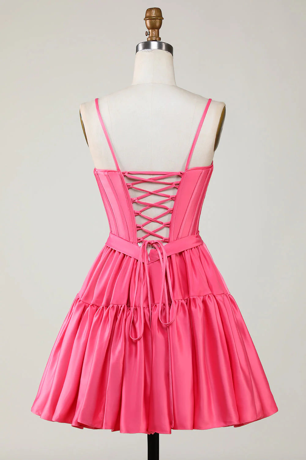 Trendy A-Line Spaghetti Straps Short Homecoming Dress