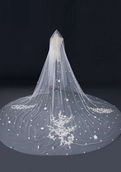 Tulle One-tier Cathedral Bridal Veils