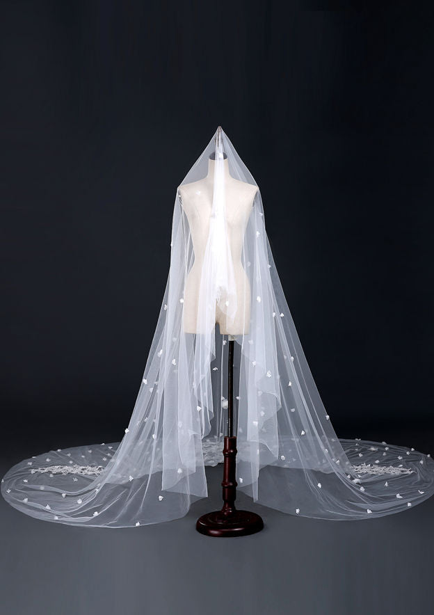 Tulle One-tier Cathedral Bridal Veils