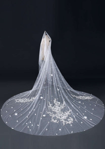 Tulle One-tier Cathedral Bridal Veils