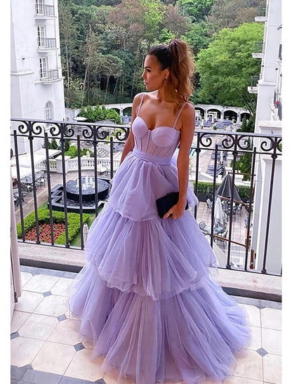 Weitese Ball Gown Prom Dresses Vintage Dress Formal Wedding Guest Floor Length Sleeveless Sweetheart Tulle Backless with Pleats Ruched