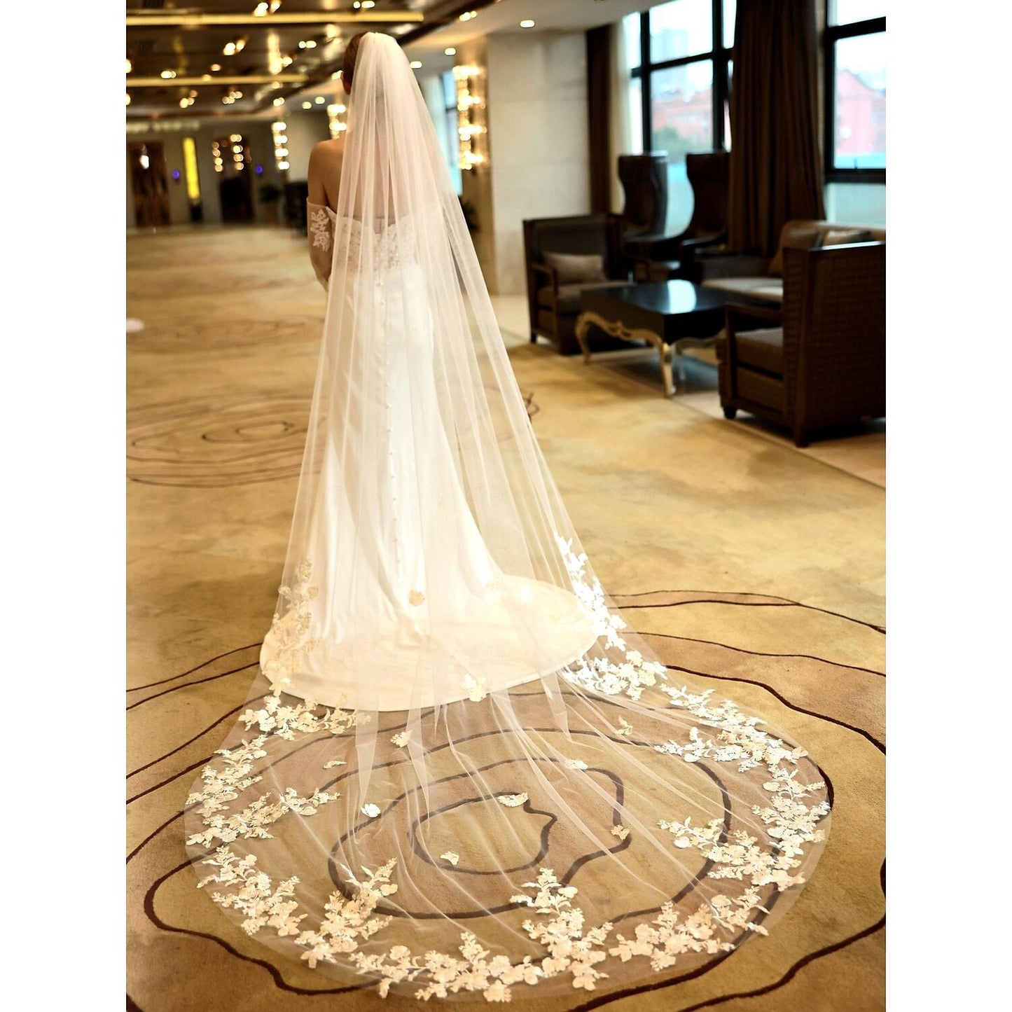 One-tier Stylish Wedding Veil Chapel Veils / Cathedral Veils