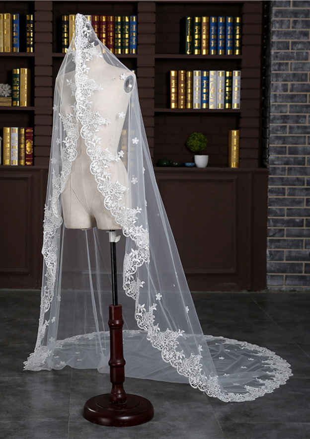 Tulle One-tier Cathedral Bridal Veils