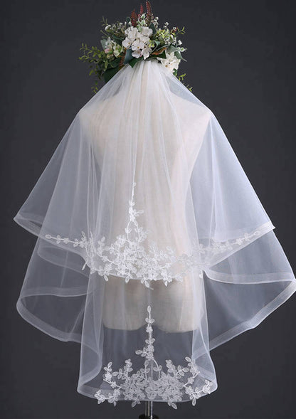 Tulle Two-tier Fingertip Bridal Veils