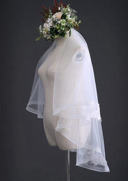 Tulle Two-tier Fingertip Bridal Veils