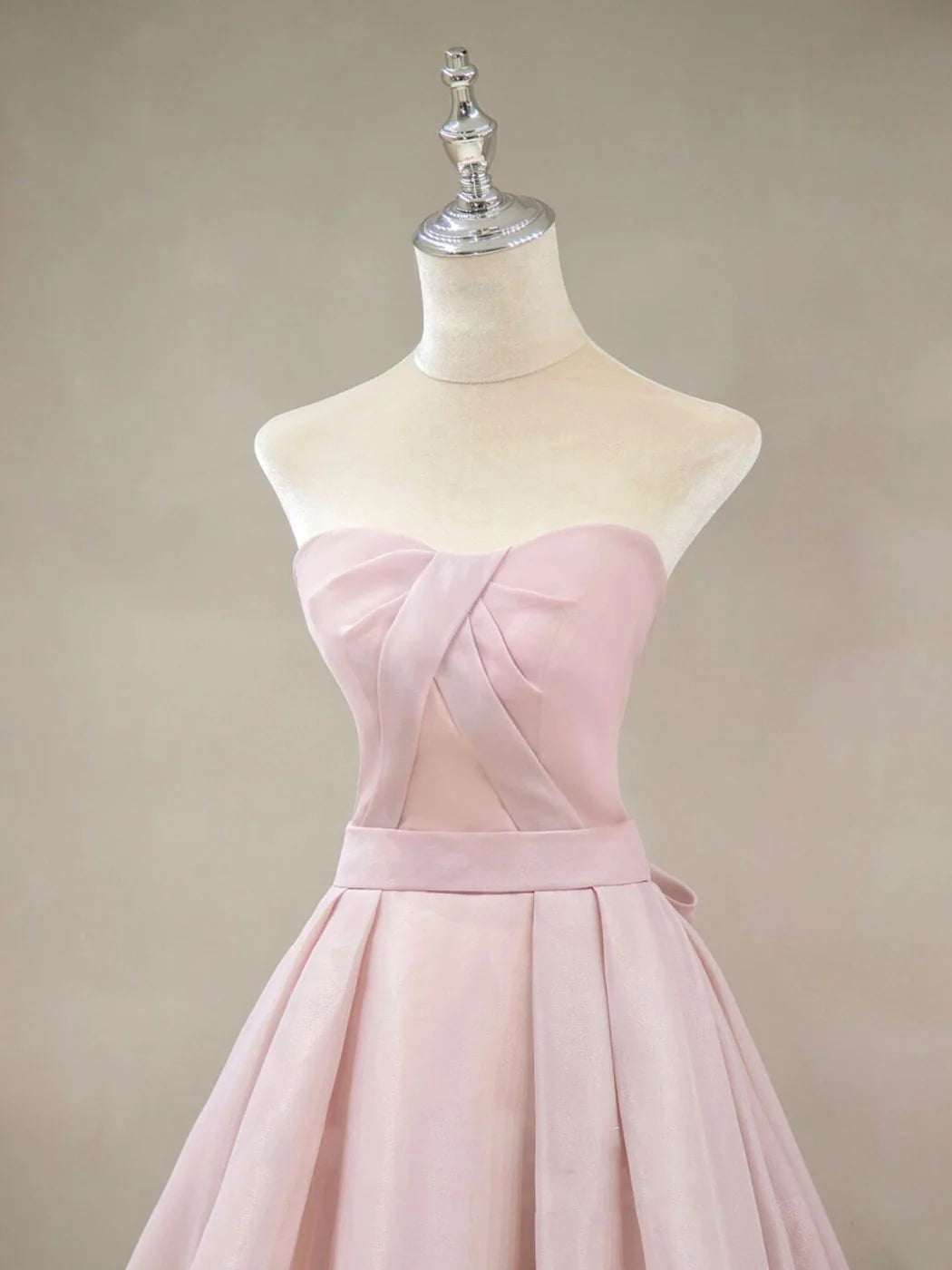 Simple Pink Long Prom Dress Pink Formal Wedding Party Dress