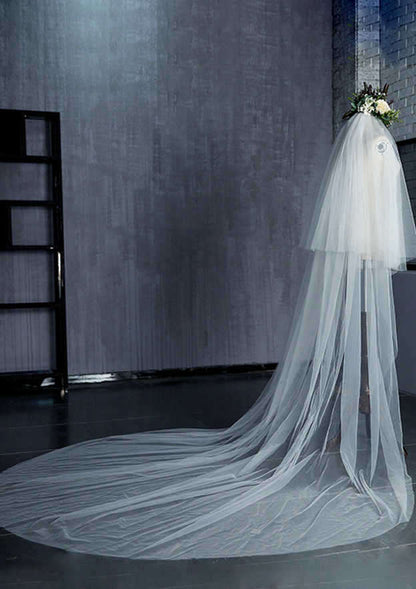 Two-tier Cathedral Bridal Veils